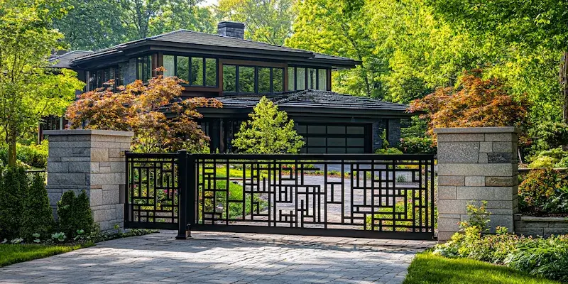 metalowe ogrodzenie z Polski