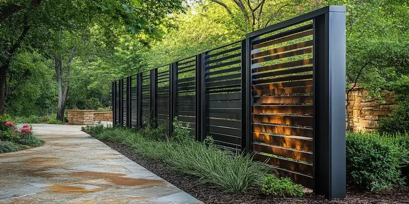 Alu Zäune aus Polen mit Montage